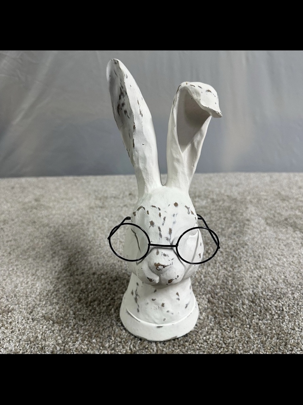 Hobby lobby farmhouse bunny with glasses
